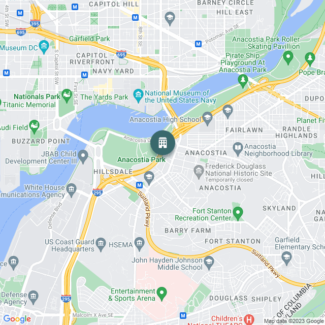 Map of Reunion Square, a Office real estate investment opportunity in Washington, DC listed on the CrowdStreet Marketplace. 