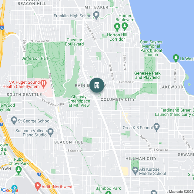 Map of Sonata at Columbia Station, a Multifamily real estate investment opportunity in Seattle, WA listed on the CrowdStreet Marketplace. 