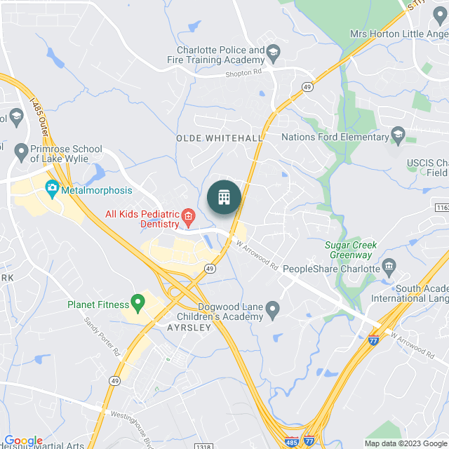 Map of Whitehall Estates Apartments, a Multifamily real estate investment opportunity in Charlotte, NC listed on the CrowdStreet Marketplace. 