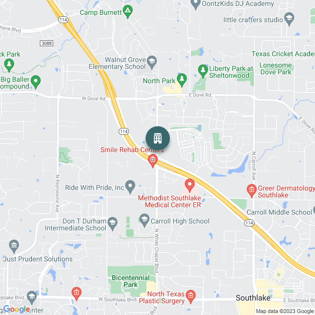 Map of Delta Southlake by Marriott, a Hotel / Hospitality real estate investment opportunity in Southlake, TX listed on the CrowdStreet Marketplace. 