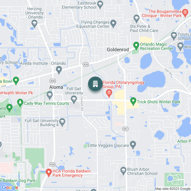 Map of University Corporate Center, a Industrial real estate investment opportunity in Winter Park, FL listed on the CrowdStreet Marketplace. 