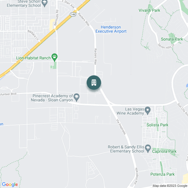 Map of Executive Airport Crossing, a Industrial real estate investment opportunity in Henderson, NV listed on the CrowdStreet Marketplace. 