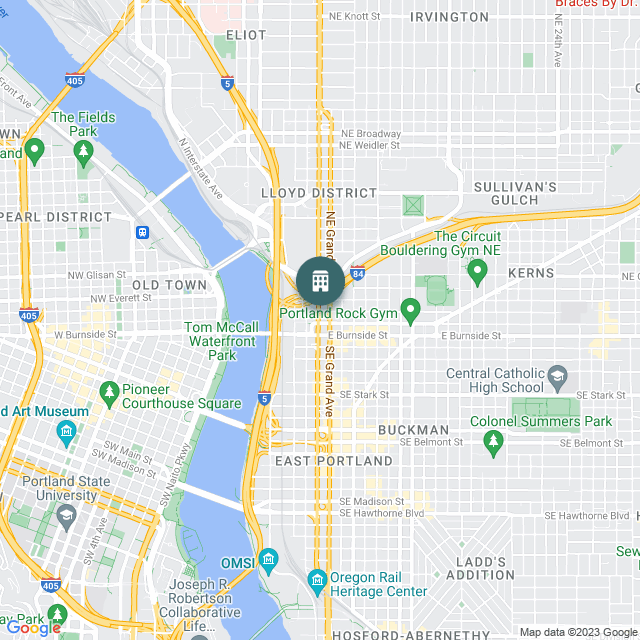 Map of KEX Social Hostel, a Hotel / Hospitality real estate investment opportunity in Portland, OR listed on the CrowdStreet Marketplace. 