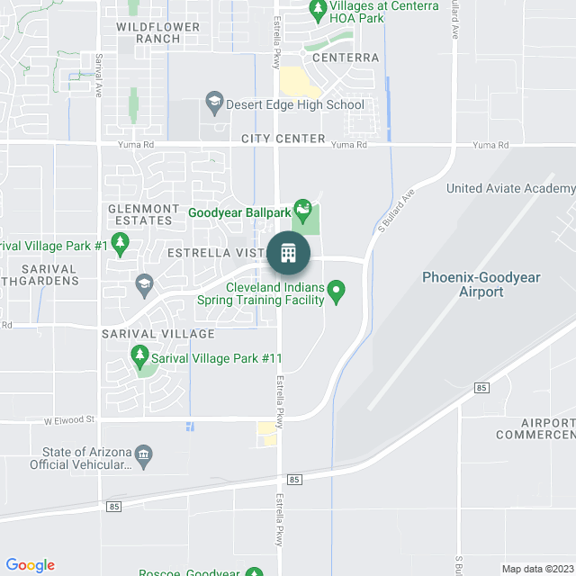 Map of Solace at Ballpark Village Opportunity Zone, a Multifamily real estate investment opportunity in Goodyear, AZ listed on the CrowdStreet Marketplace. 