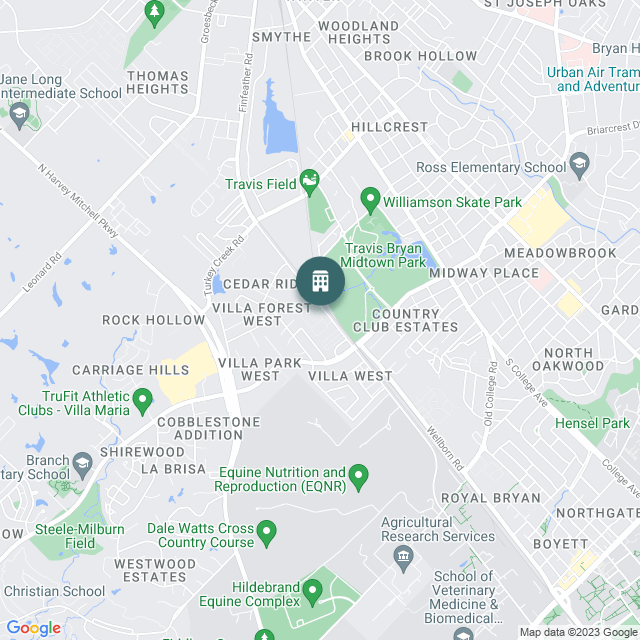 Map of Presidio Apartments, a Multifamily real estate investment opportunity in Bryan, TX listed on the CrowdStreet Marketplace. 