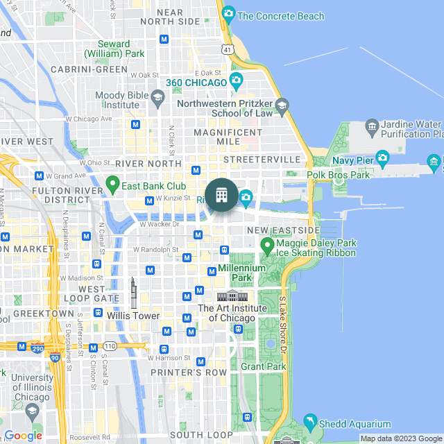 Map of 300 N Michigan Ave, a Mixed Use real estate investment opportunity in Chicago, IL listed on the CrowdStreet Marketplace. 