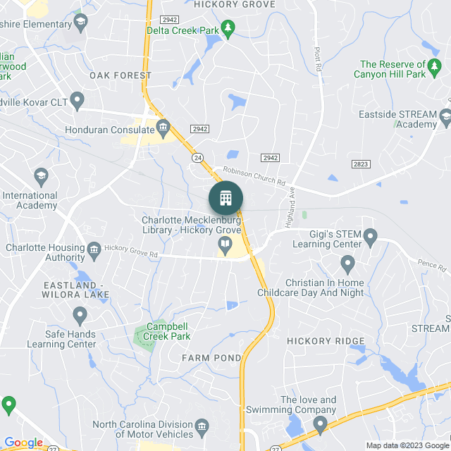 Map of Axiom Apartments Charlotte, a Multifamily real estate investment opportunity in Charlotte, NC listed on the CrowdStreet Marketplace. 