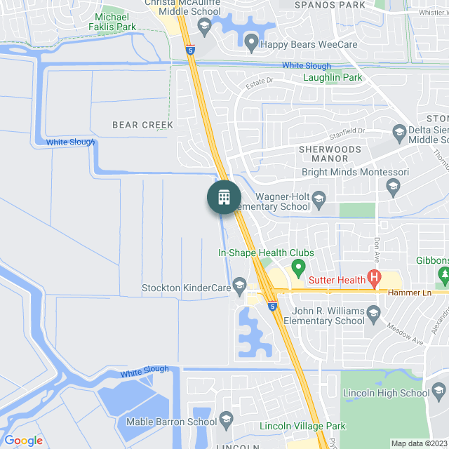 Map of Mariner's Cove, a Multifamily real estate investment opportunity in Stockton, CA listed on the CrowdStreet Marketplace. 