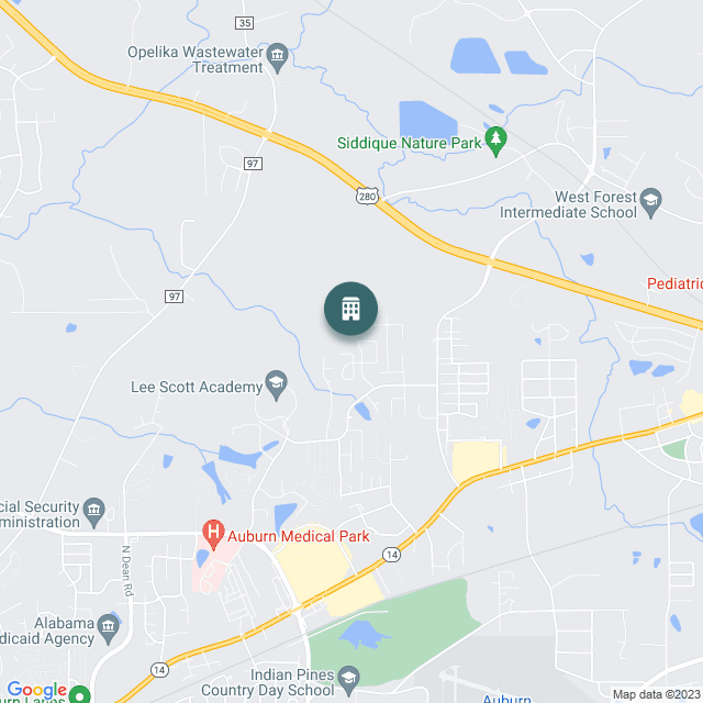 Map of Paces at the Estates, a Multifamily real estate investment opportunity in Opelika, AL listed on the CrowdStreet Marketplace. 