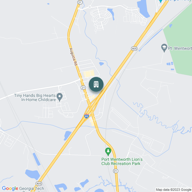 Map of Comfort Suites - Savannah North, a Hotel / Hospitality real estate investment opportunity in Port Wentworth, GA listed on the CrowdStreet Marketplace. 