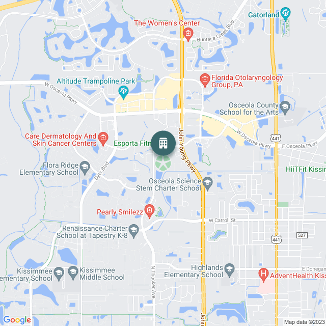 Map of Infield Apartments, a Multifamily real estate investment opportunity in Orlando, FL listed on the CrowdStreet Marketplace. 