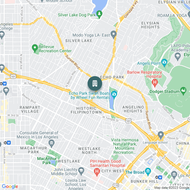 Map of Alvarado, a Multifamily real estate investment opportunity in Los Angeles, CA listed on the CrowdStreet Marketplace. 