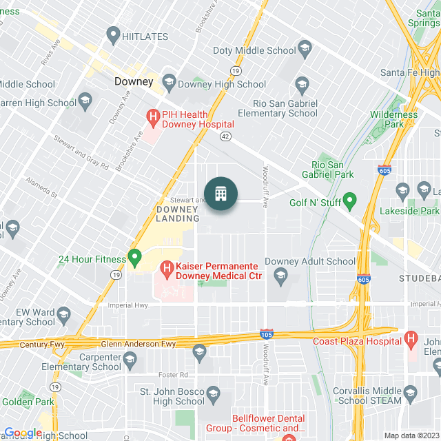 Map of Elm 38, a Multifamily real estate investment opportunity in Los Angeles, CA listed on the CrowdStreet Marketplace. 