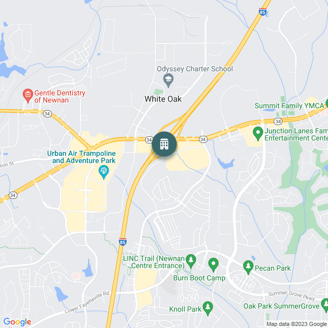 Map of WoodSpring Suites Atlanta, a Hotel / Hospitality real estate investment opportunity in Newnan, GA listed on the CrowdStreet Marketplace. 