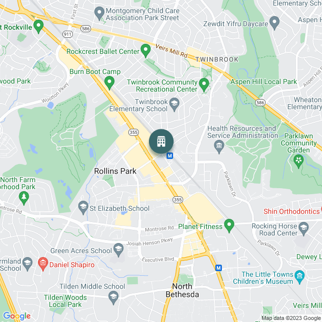 Map of Rockville Life Sciences Corridor, a Office real estate investment opportunity in Rockville, MD listed on the CrowdStreet Marketplace. 