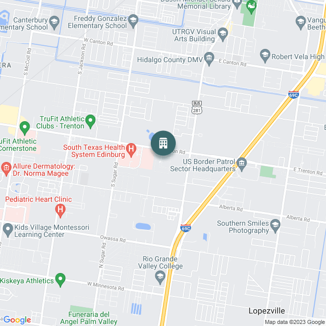 Map of Residence at Edinburg, a Multifamily real estate investment opportunity in Edinburg, TX listed on the CrowdStreet Marketplace. 