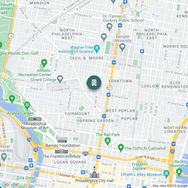 Map of West Girard Lofts, a Multifamily real estate investment opportunity in Philadelpha, PA listed on the CrowdStreet Marketplace. 