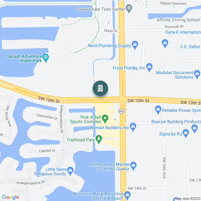 Map of Deerfield Corporate Park, a Office real estate investment opportunity in Deerfield Beach, FL listed on the CrowdStreet Marketplace. 