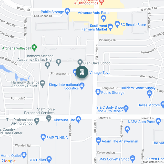 Map of Northgate Business Park III, a Industrial real estate investment opportunity in Dallas, TX listed on the CrowdStreet Marketplace. 