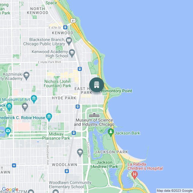 Map of Everett Hyde Park Apartments, a Multifamily real estate investment opportunity in Chicago, IL listed on the CrowdStreet Marketplace. 