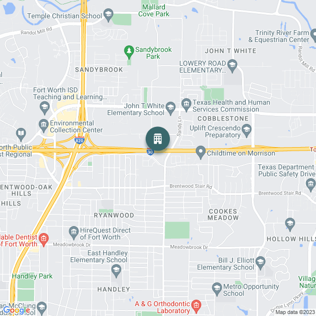 Map of Valencia Apartments, a Multifamily real estate investment opportunity in Fort Worth, TX listed on the CrowdStreet Marketplace. 