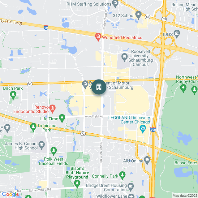 Map of Schaumburg Towers, a Office real estate investment opportunity in Chicago, IL listed on the CrowdStreet Marketplace. 