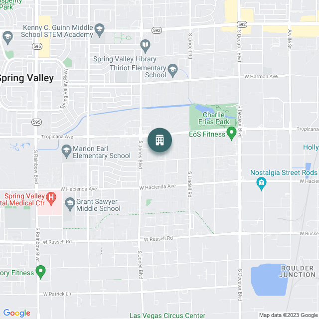 Map of Winsome West Multifamily, a Multifamily real estate investment opportunity in Las Vegas, NV listed on the CrowdStreet Marketplace. 