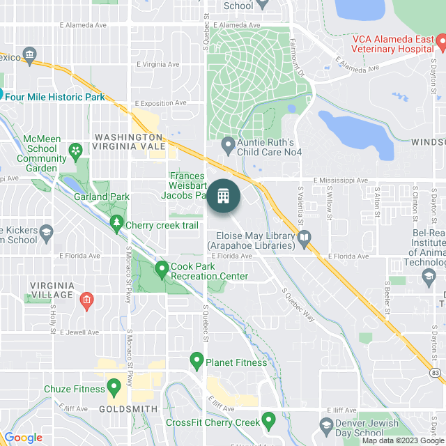 Map of Torrey Pines Apartment Homes, a Multifamily real estate investment opportunity in Denver, CO listed on the CrowdStreet Marketplace. 