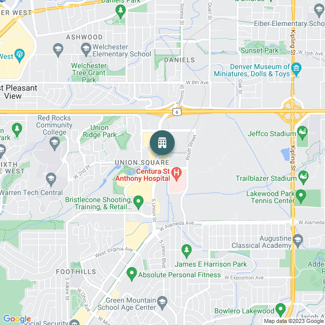 Map of Union Plaza @ Federal Center Station, a Mixed Use real estate investment opportunity in Denver, CO listed on the CrowdStreet Marketplace. 