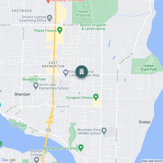 Map of Indigo Multifamily Portfolio, a Multifamily real estate investment opportunity in Bremerton, WA listed on the CrowdStreet Marketplace. 