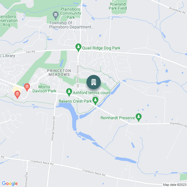 Map of The Crest at Princeton Meadows, a Multifamily real estate investment opportunity in Plainsboro, NJ listed on the CrowdStreet Marketplace. 