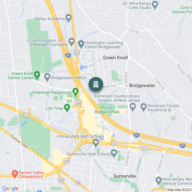 Map of Village at Bridgewater, a Multifamily real estate investment opportunity in Bridgewater Township, NJ listed on the CrowdStreet Marketplace. 