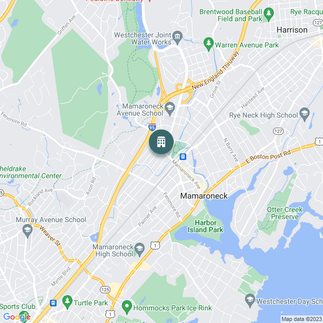 Map of Sheldrake Lofts, a Multifamily real estate investment opportunity in Mamaroneck, NY listed on the CrowdStreet Marketplace. 