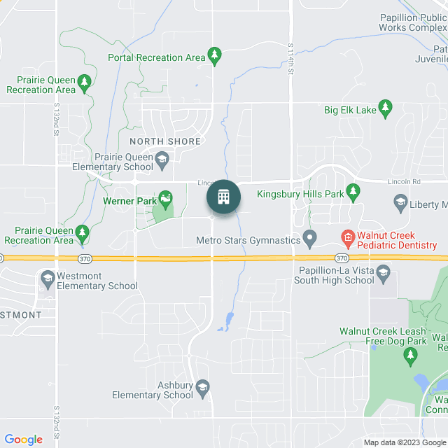 Map of The Venue at Werner Park, a Multifamily real estate investment opportunity in Papillion, NE listed on the CrowdStreet Marketplace. 