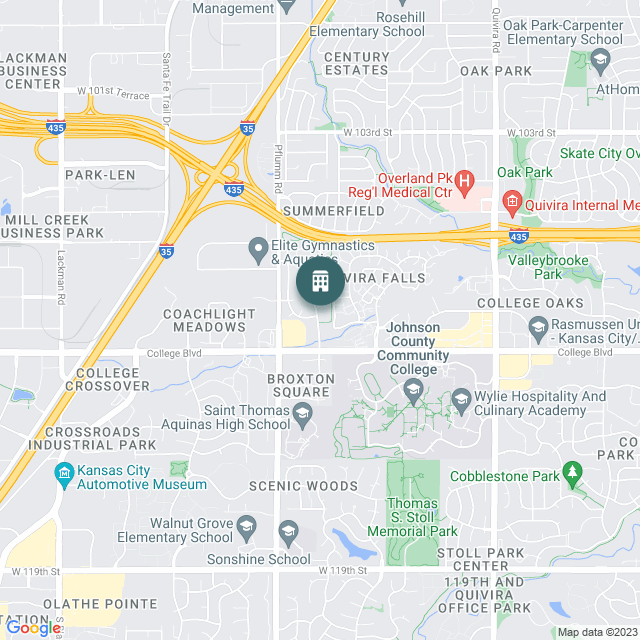 Map of Barrington Park Townhomes, a Multifamily real estate investment opportunity in Lenexa, KS listed on the CrowdStreet Marketplace. 