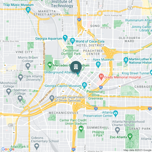 Map of Metro Atlanta Fairfield Inn & Suites Portfolio, a Hotel / Hospitality real estate investment opportunity in Atlanta, GA listed on the CrowdStreet Marketplace. 