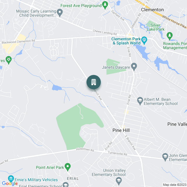 Map of Chalet Gardens Apartments, a Multifamily real estate investment opportunity in Pine Hill, NJ listed on the CrowdStreet Marketplace. 